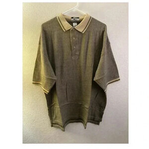 🆕KC Sport Tan/Brown Men Polo Shirt XL🆕